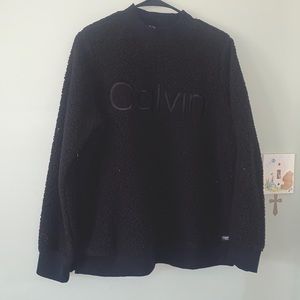 Calvin Klein performance fuzzy pullover sweater
